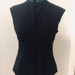 Theory Black sleeveless top